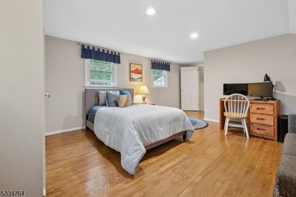 Bedroom, Home Office, Interior, Recessed Lighting, Wood Texture Flooring