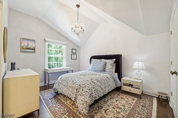 Bedroom, Chandelier, Interior, Wood Texture Flooring