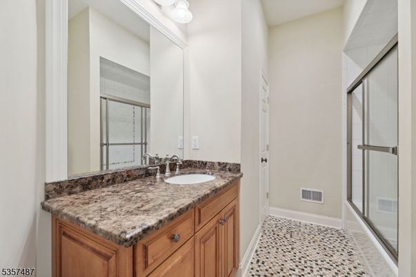 Bathroom, Dual Sink Vanities, Glass Shower, Interior