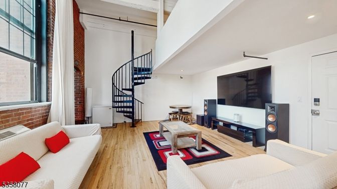 Interior, Living room, Recessed Lighting, Stone Walls, Wood Texture Flooring