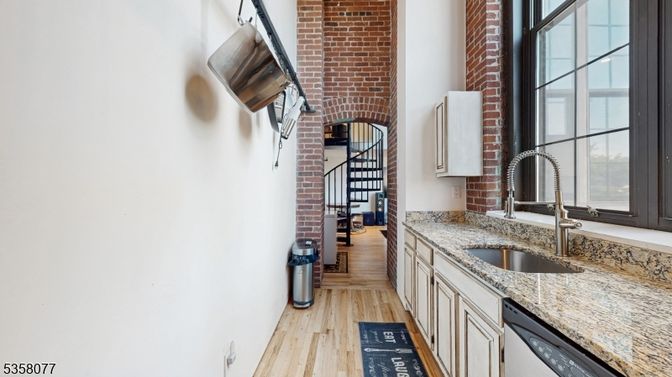 Interior, Stone Walls, Wood Texture Flooring