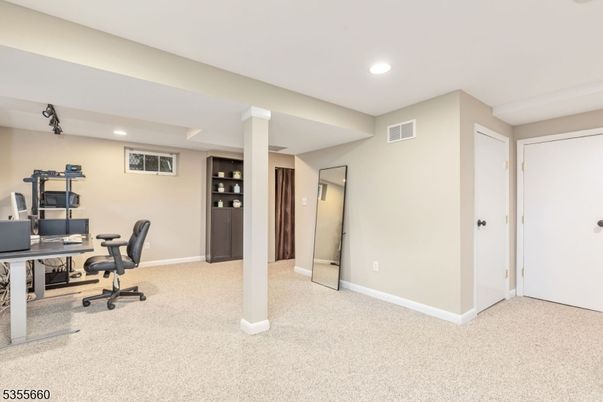 Home Office, Interior, Recessed Lighting