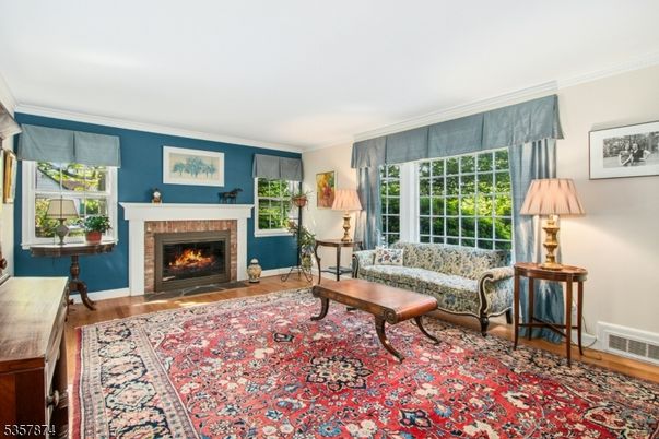Fireplace, Interior, Wood Texture Flooring