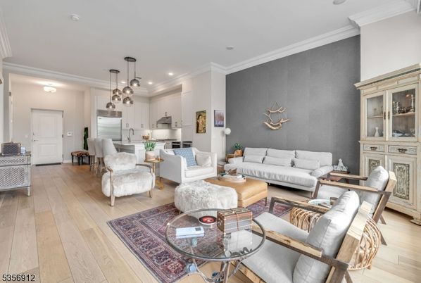 Interior, Kitchen, Living room, Pendant Lights, Recessed Lighting, Stainless Steel Appliances, Wood Texture Flooring