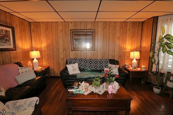 Interior, Living room, Wood Texture Flooring, Wooden Walls