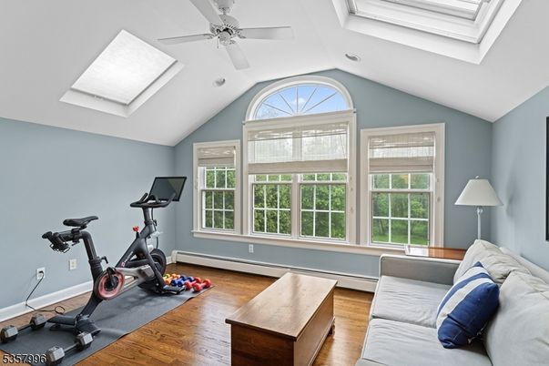 Fitness Equipment, Interior, Recessed Lighting, Wood Texture Flooring
