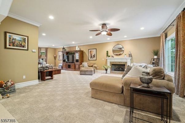 Fireplace, Interior, Living room, Recessed Lighting