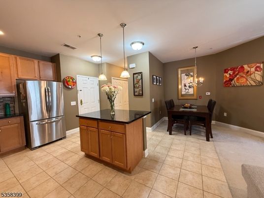 Dining room, Interior, Kitchen, Pendant Lights, Recessed Lighting, Stainless Steel Appliances