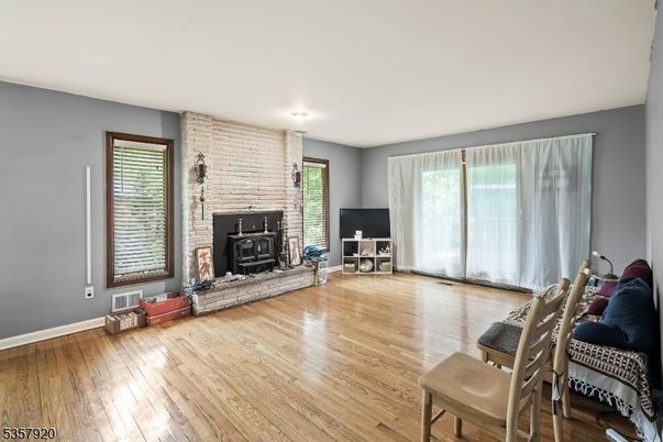Fireplace, Interior, Stone Walls, Wood Texture Flooring