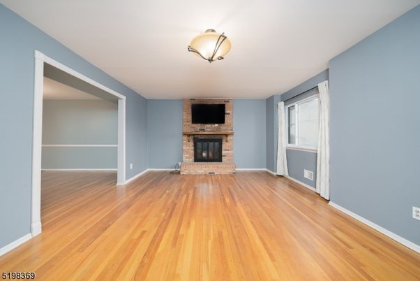 Empty room, Fireplace, Interior, Wood Texture Flooring