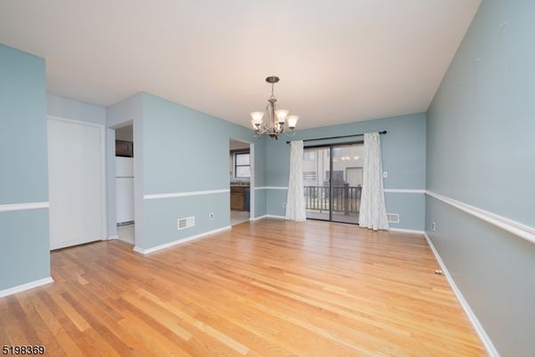 Chandelier, Empty room, Interior, Wood Texture Flooring