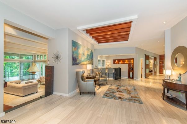 Interior, Living room, Recessed Lighting, Wooden Ceilings, Wood Texture Flooring