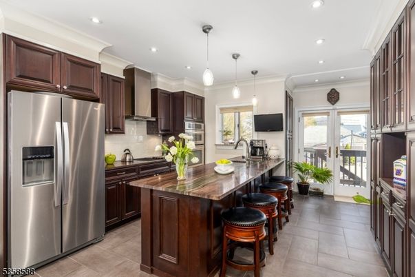 Interior, Kitchen, Pendant Lights, Recessed Lighting, Stainless Steel Appliances