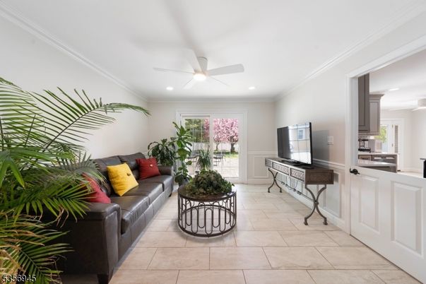 Interior, Living room, Recessed Lighting