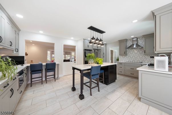 Interior, Kitchen, Pendant Lights, Recessed Lighting, Stainless Steel Appliances