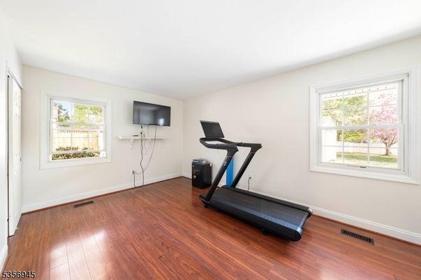 Fitness Equipment, Interior, Wood Texture Flooring
