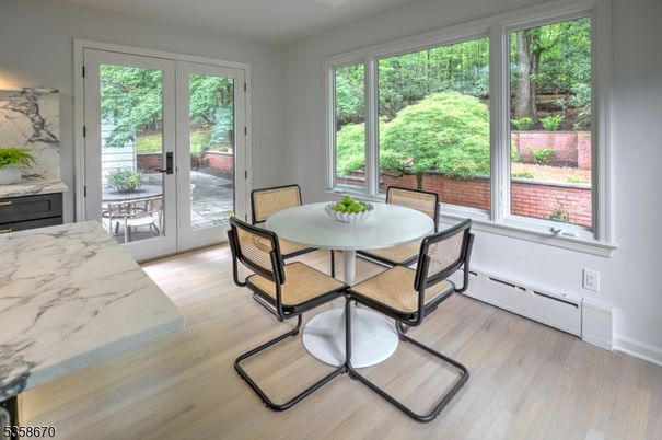 Dining room, Interior, Wood Texture Flooring
