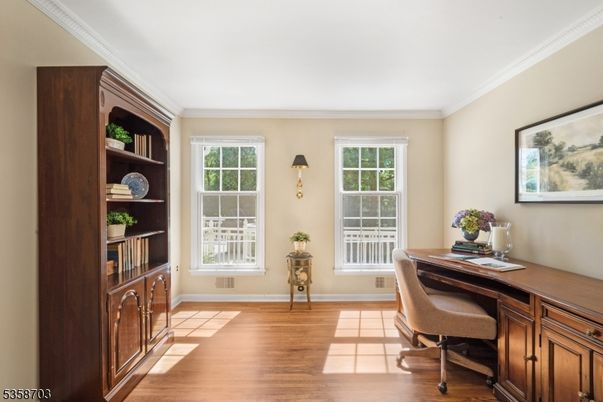 Home Office, Interior, Wood Texture Flooring