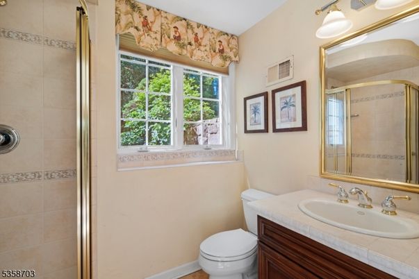 Bathroom, Glass Shower, Interior, Tile Countertops