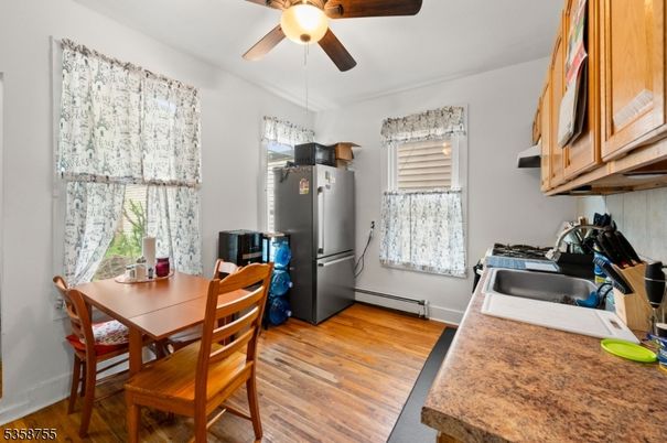 Dining room, Interior, Wood Texture Flooring
