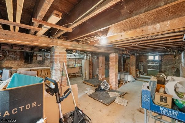 Interior, Stone Walls, Wooden Beams