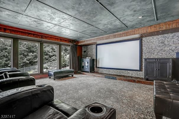 Home Theatre Room, Interior, Projection Screen, Recessed Lighting, Theatre Room