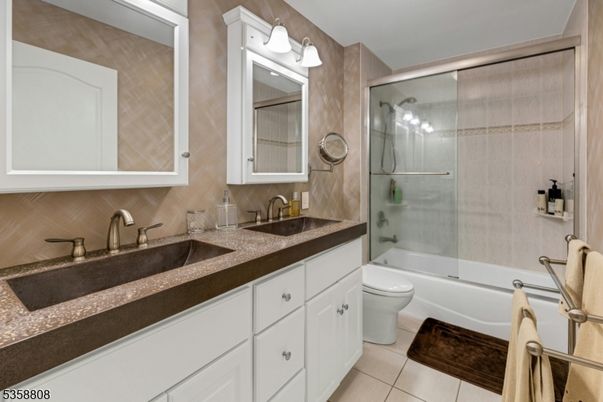 Bathroom, Dual Sink Vanities, Glass Shower, Interior