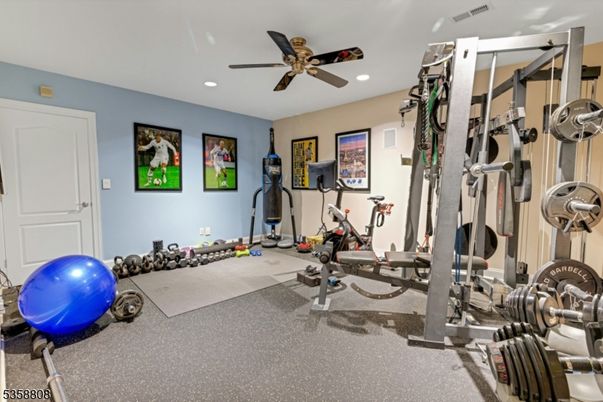 Fitness Equipment, Interior, Recessed Lighting