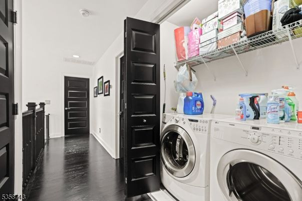 Interior, Recessed Lighting, Utility Closets, Washer, Wood Texture Flooring
