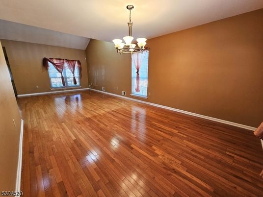 Chandelier, Empty room, Interior, Wood Texture Flooring