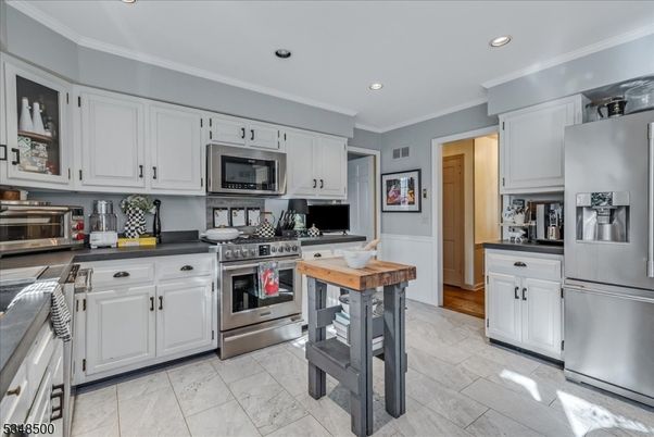 Interior, Kitchen, Recessed Lighting, Stainless Steel Appliances