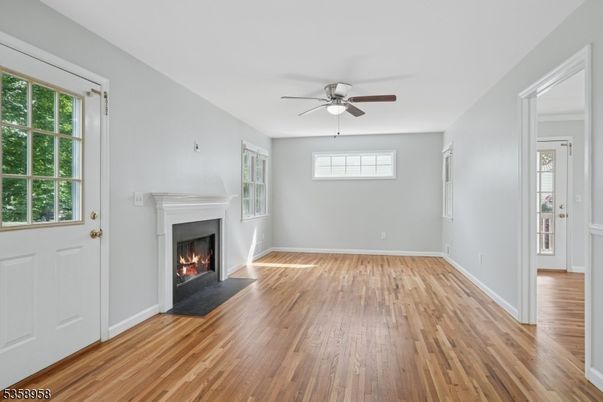 Empty room, Fireplace, Interior, Wood Texture Flooring