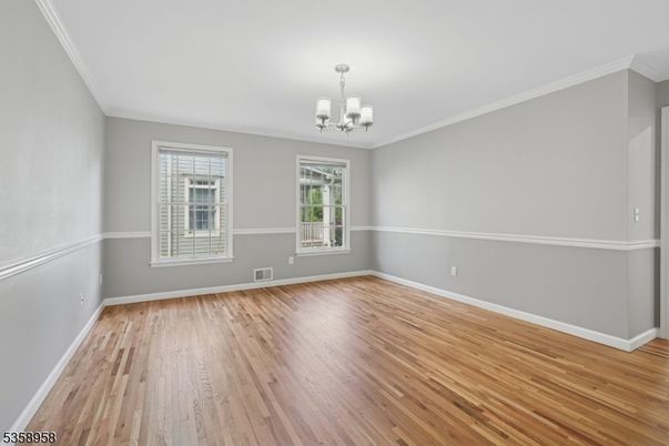 Chandelier, Empty room, Interior, Wood Texture Flooring