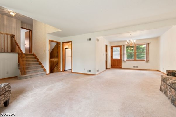 Chandelier, Empty room, Interior