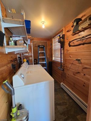 Interior, Washer, Wooden Walls