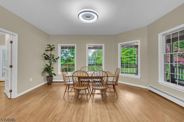 Dining room, Interior, Wood Texture Flooring