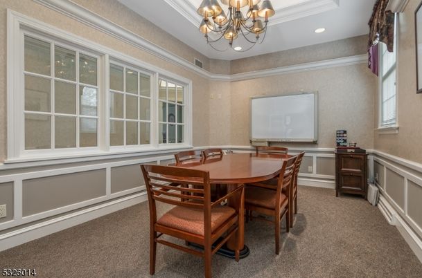 Chandelier, Dining room, Interior, Recessed Lighting