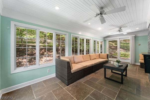 Interior, Living room, Recessed Lighting, Sun Room