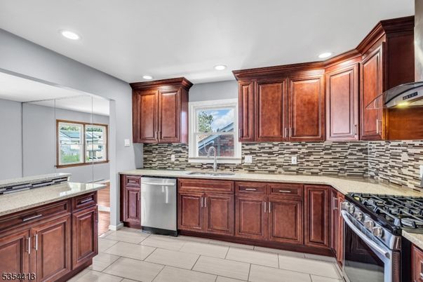 Interior, Kitchen, Recessed Lighting, Stainless Steel Appliances