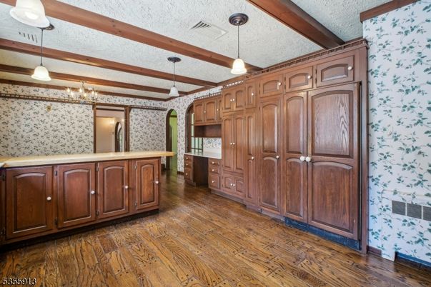 Interior, Pendant Lights, Wooden Beams, Wood Texture Flooring