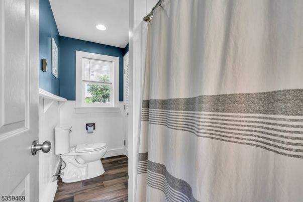 Bathroom, Interior, Recessed Lighting, Wood Texture Flooring