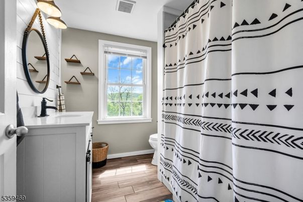 Bathroom, Interior, Wood Texture Flooring