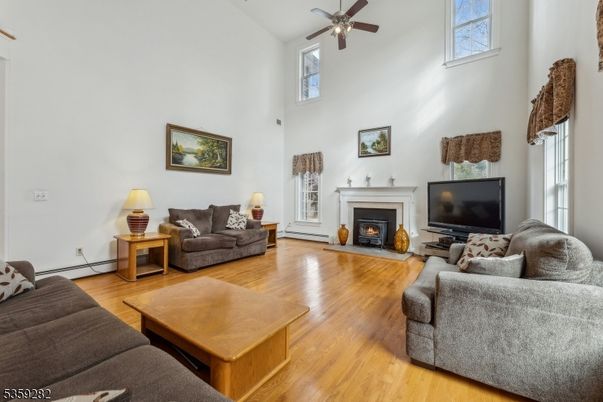 Fireplace, Interior, Living room, Wood Texture Flooring
