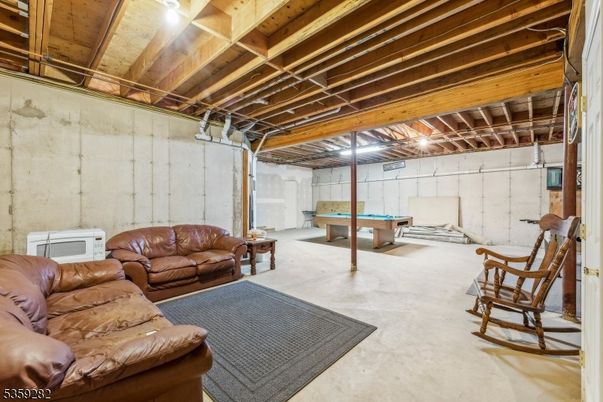 Billiard Table, Game Room, Interior, Wooden Beams