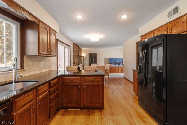 Dining room, Interior, Kitchen, Recessed Lighting, Wood Texture Flooring