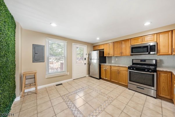 Interior, Kitchen, Recessed Lighting, Stainless Steel Appliances