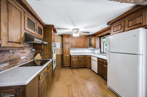 Interior, Kitchen, Wood Texture Flooring