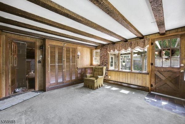 Interior, Stone Walls, Wooden Beams