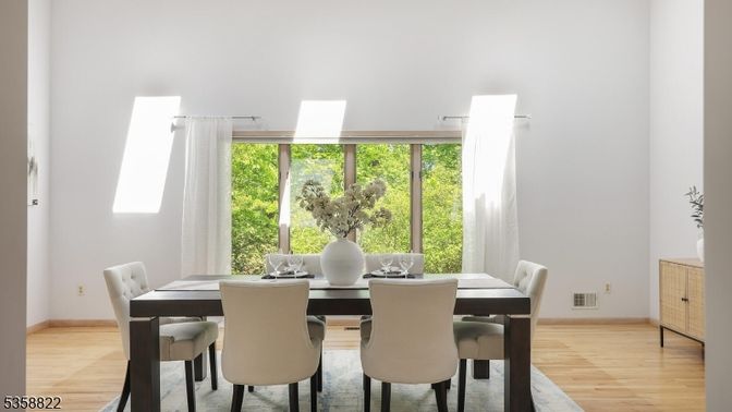 Dining room, Interior, Wood Texture Flooring
