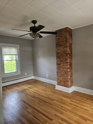Empty room, Interior, Stone Walls, Wood Texture Flooring